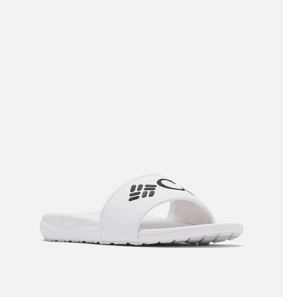 Columbia PFG Sandals White Black For Women's NZ57638 New Zealand